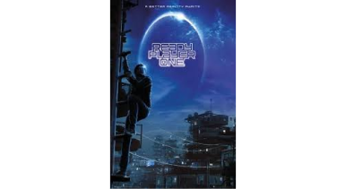 L'image montre une scène du film Ready Player One, avec des effets spéciaux futuristes.